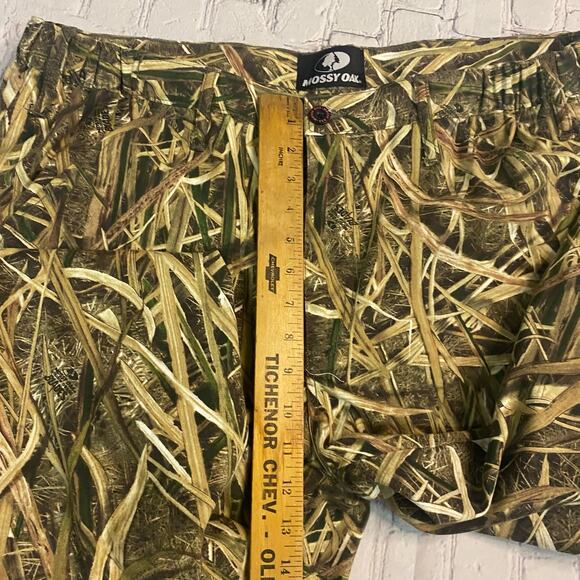 Massey Oak camouflage pants ankle drawstring duck shadow grass 2XL 38x31 hunting - Picture 8 of 10